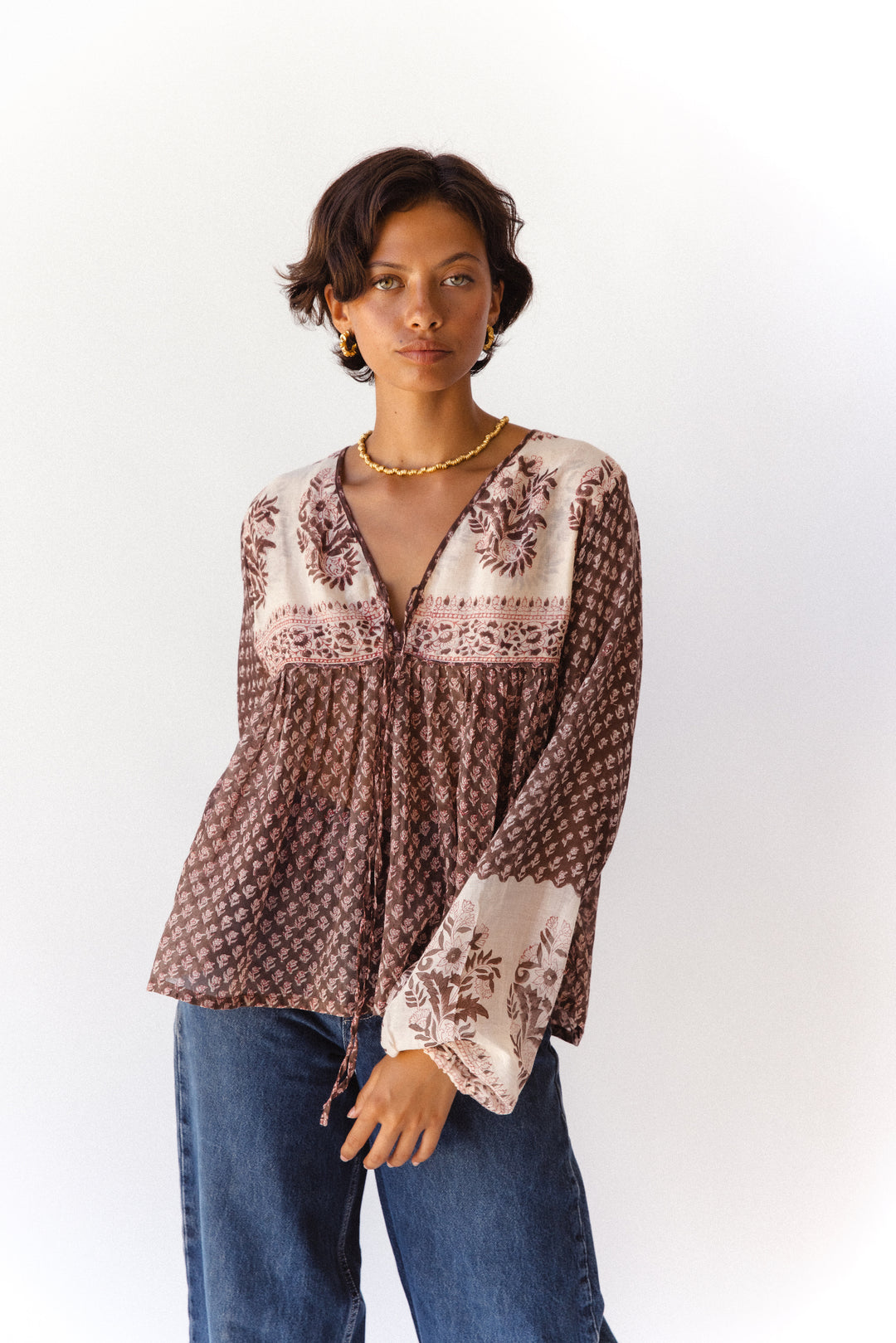 Rooh Blouse ~ Cacao