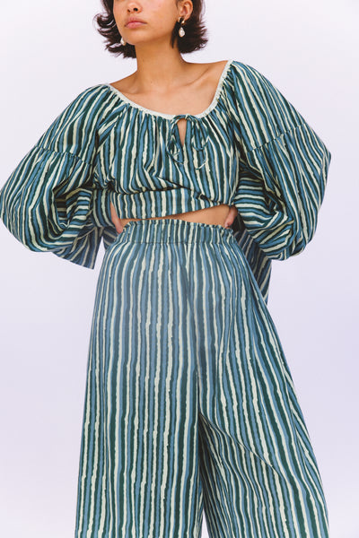 Ria Pants ~ Cyan Candy