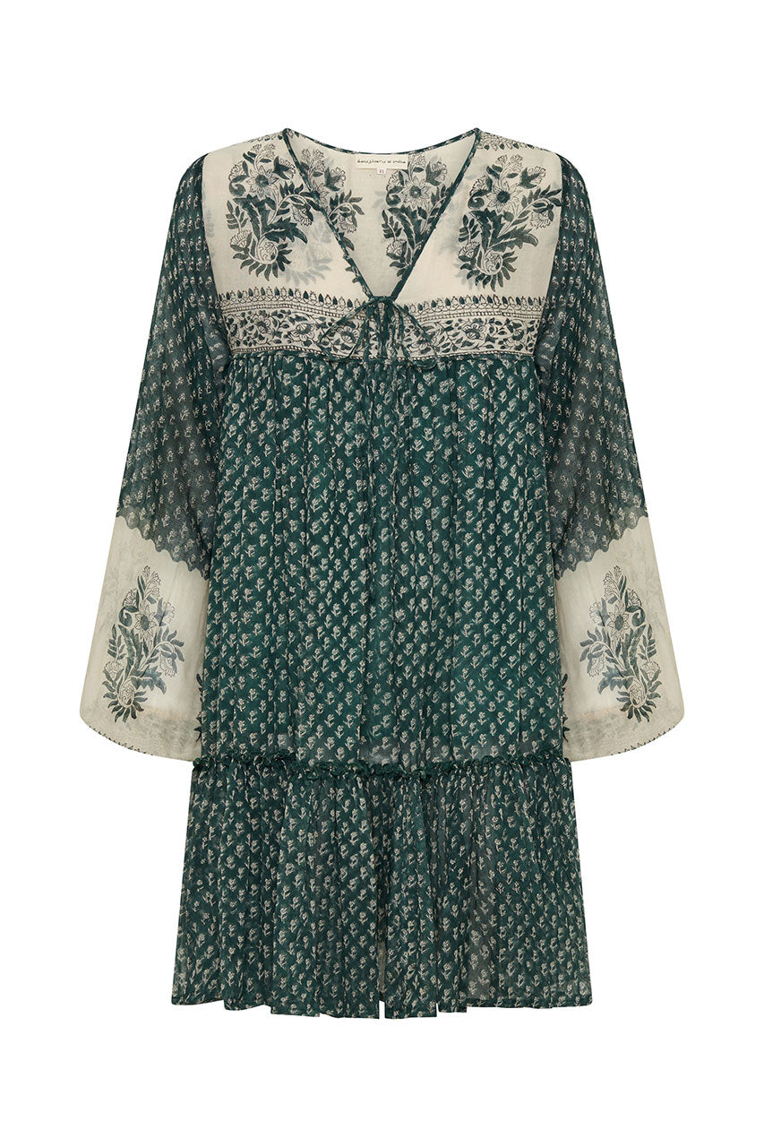 Rooh Mini Dress ~ Pine