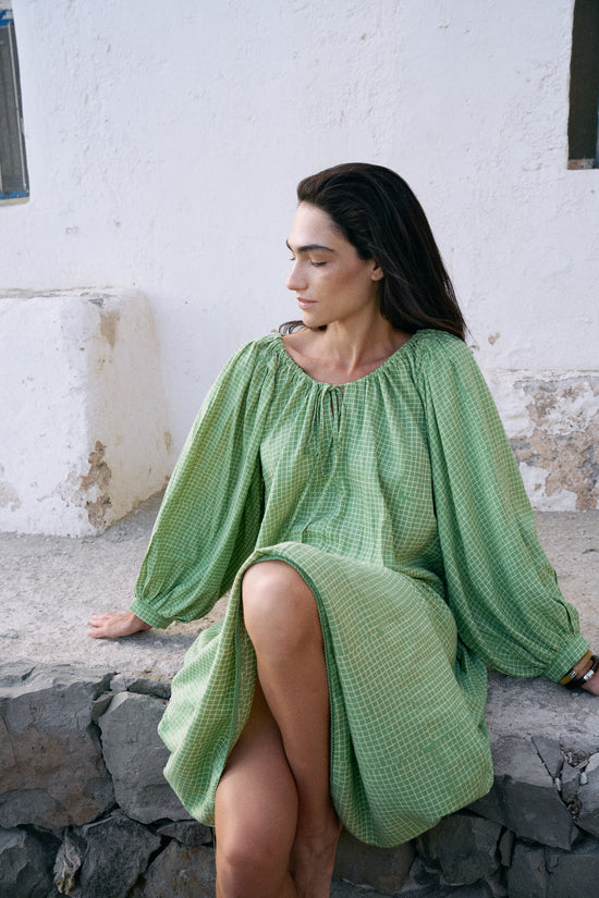 Zahra Midi Dress ~ Citron
