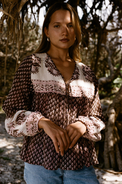 Rooh Blouse ~ Cacao